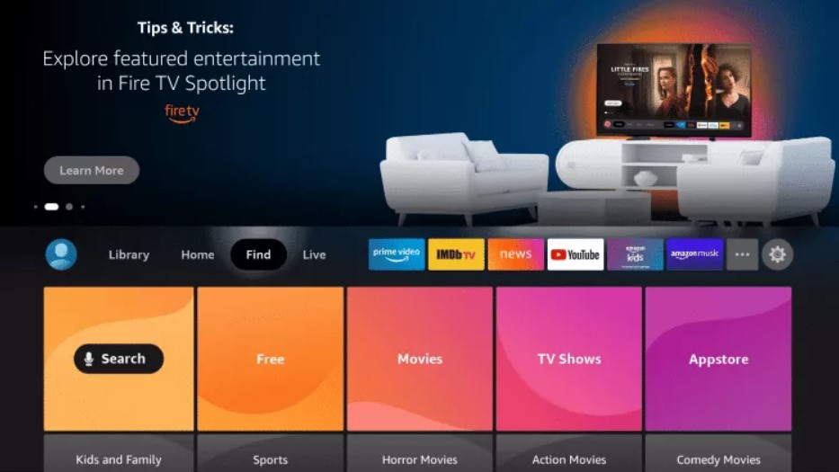 Installation Guide Search tile on Fire TV